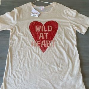 Jillian Harris x Joe Fresh small wild at heart tee. New.